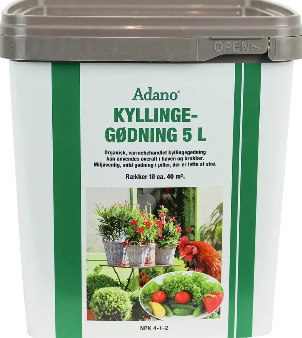 Adano Ekologiskt kycklinggödsel 5 L