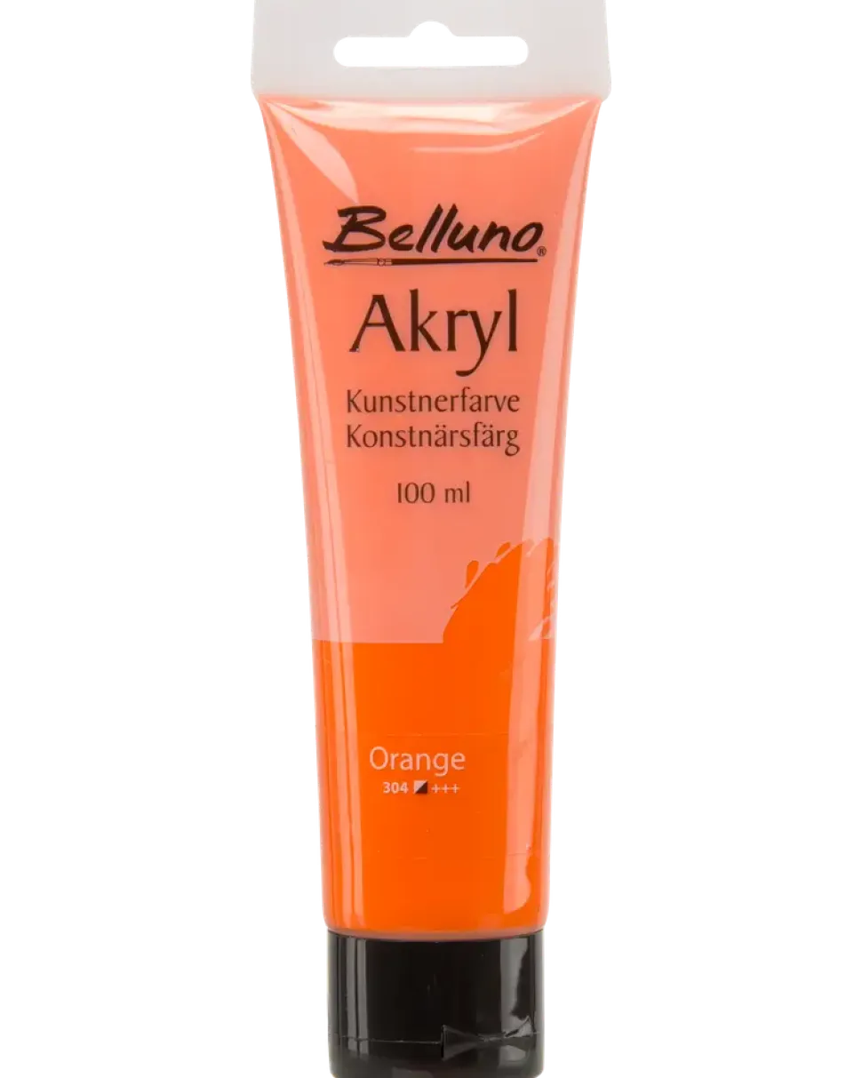Akrylfärg orange 100 ml