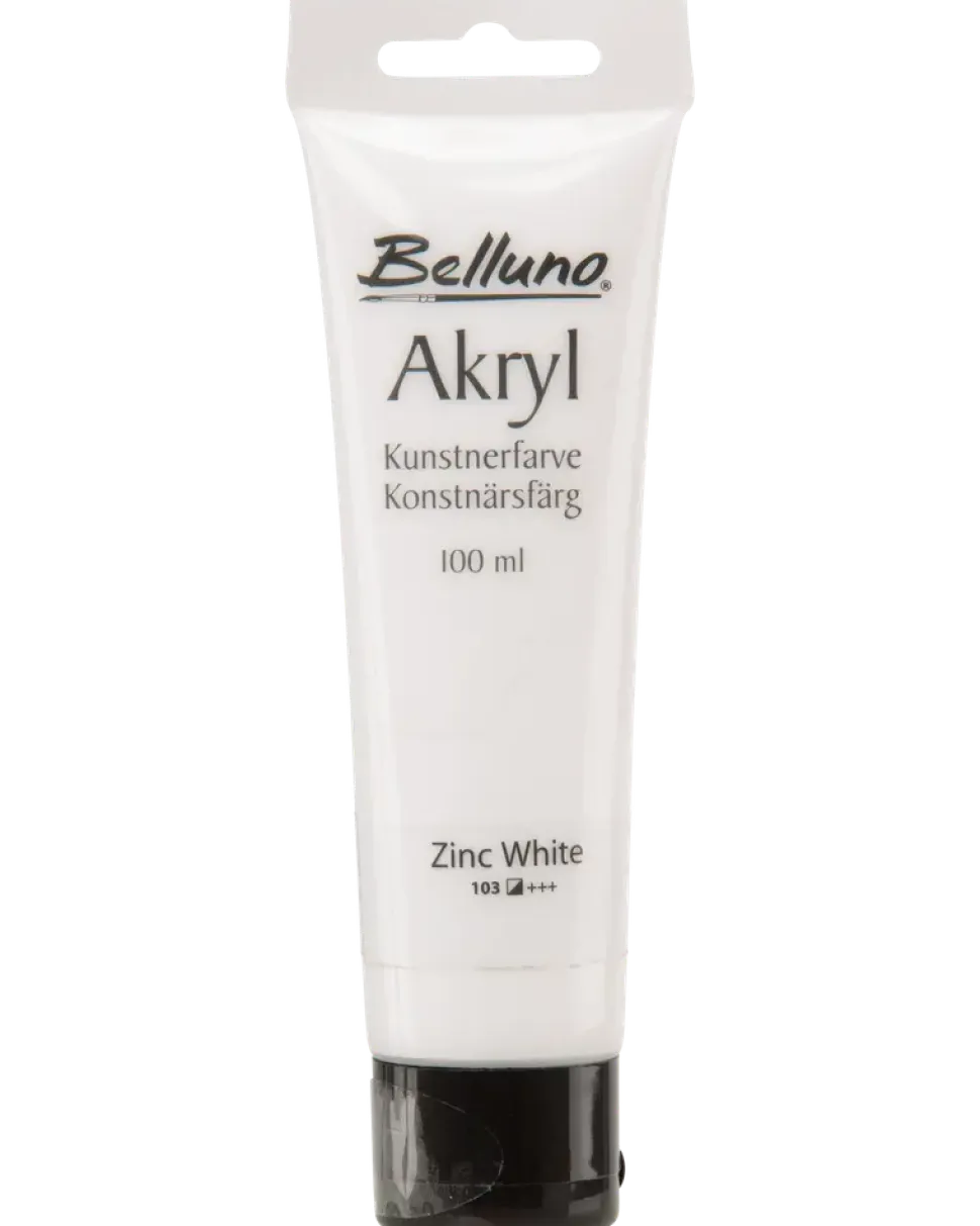Akrylfärg vit 100 ml