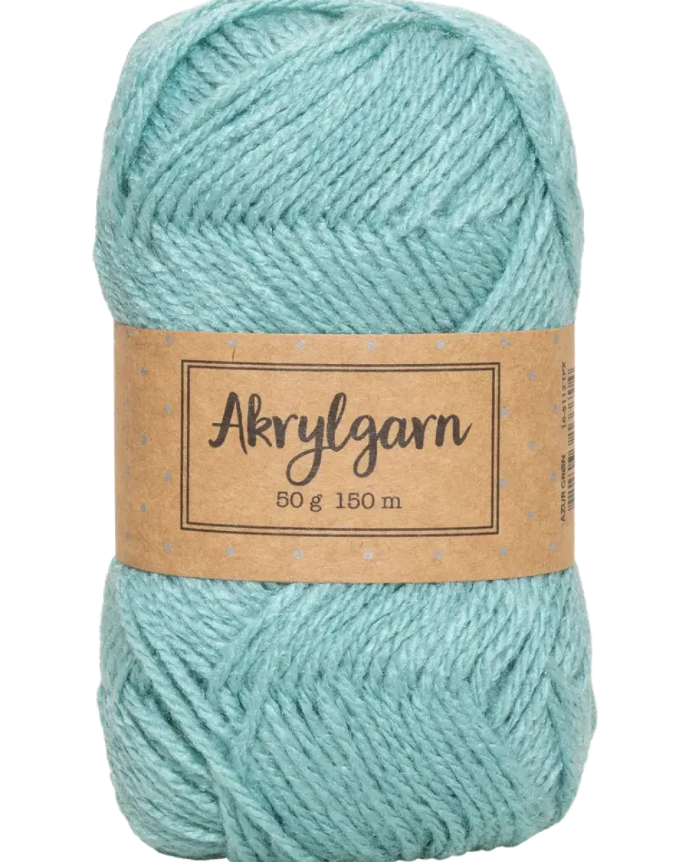 Akrylgarn 50 g azurgrön