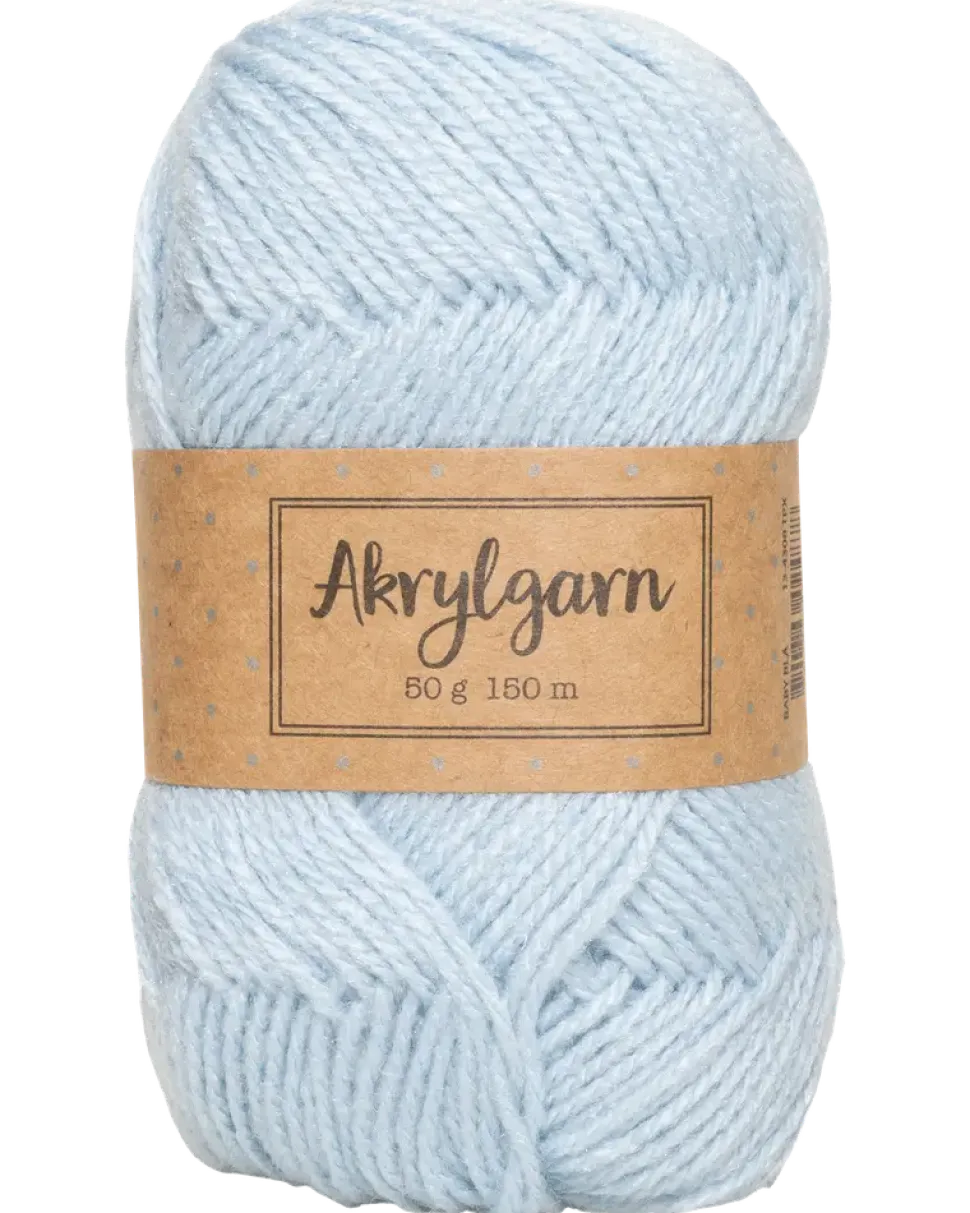 Akrylgarn 50 g babyblå