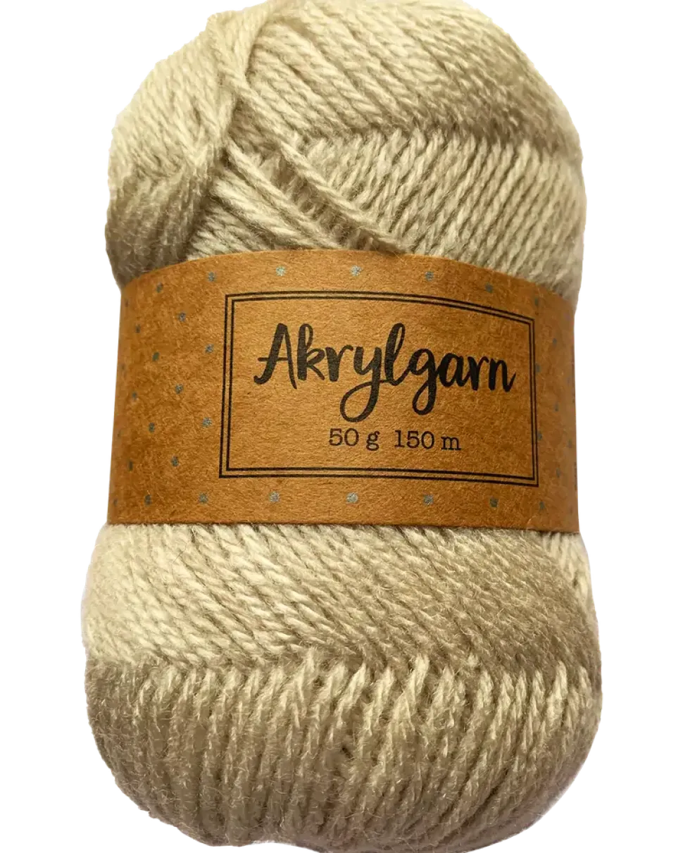 Akrylgarn 50 g beige