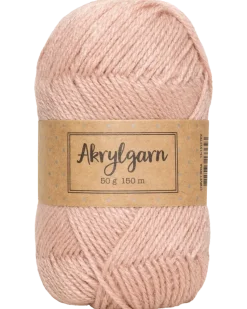 Akrylgarn 50 g gammalrosa