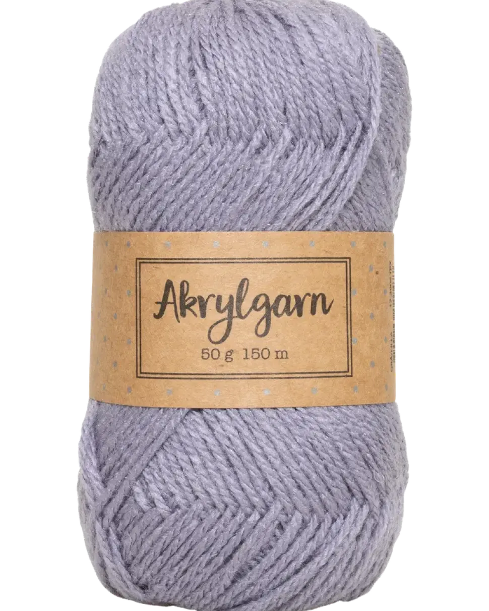 Akrylgarn 50 g grålila