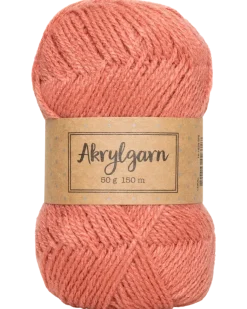 Akrylgarn 50 g korall