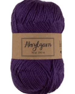 Akrylgarn 50 g - lila