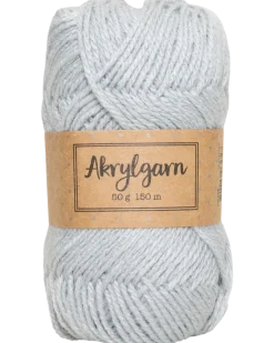 Akrylgarn 50 g ljusgrå