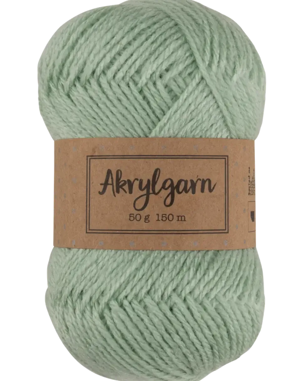 Akrylgarn 50 g - ljusgrön