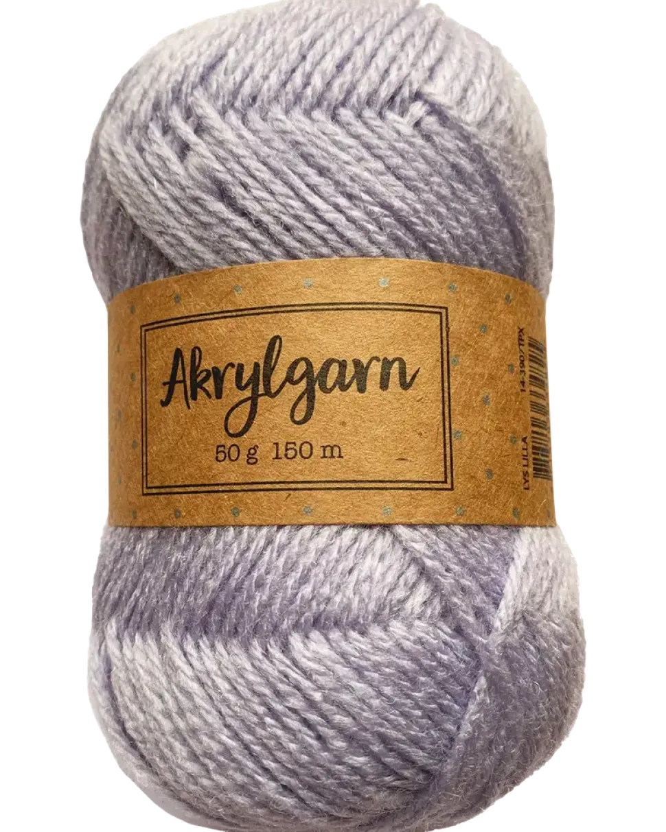 Akrylgarn 50 g ljus lila