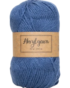 Akrylgarn 50 g marinblå