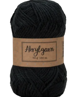 Akrylgarn 50 g svart