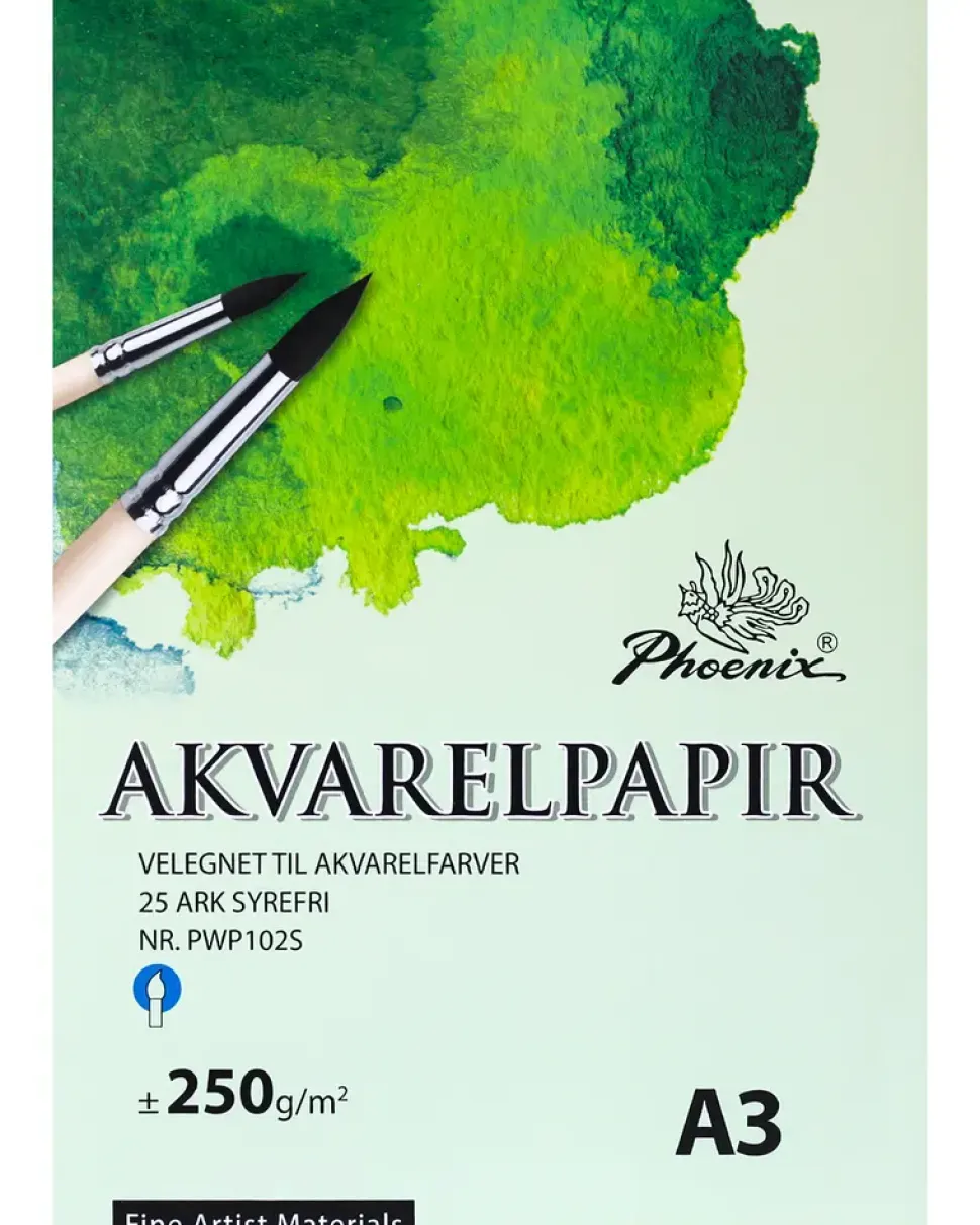 Akvarellblock A3 25 ark