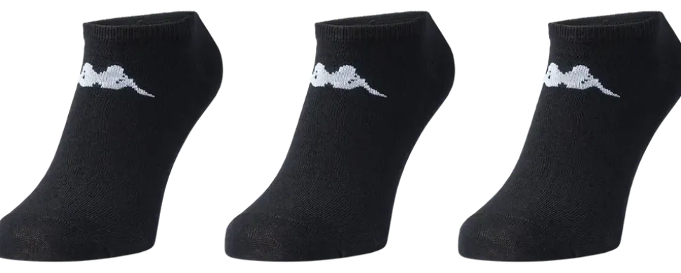 Ankelstrumpor svart - 3-pack