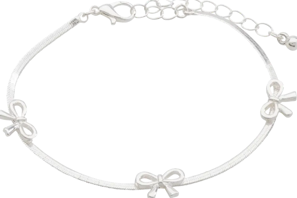 Armband med rosetter - silver