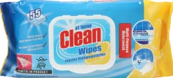 At Home Clean Rengöringsservetter citron 55-pack