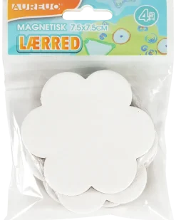 AUREUO Canvas magnetisk blomma 4-pack