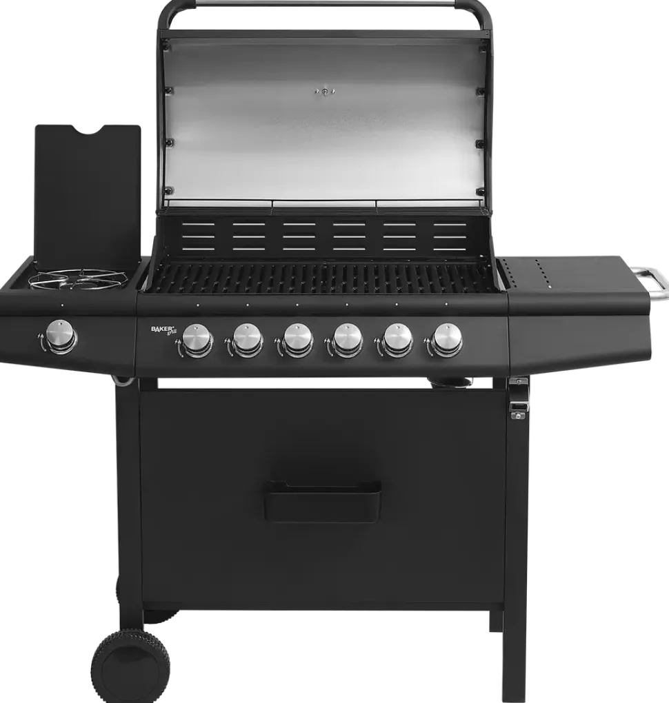 BAKERgrill Gasolgrill 6+1 brännare
