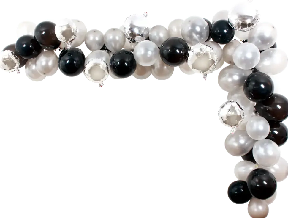 Ballongbåge silver/svart