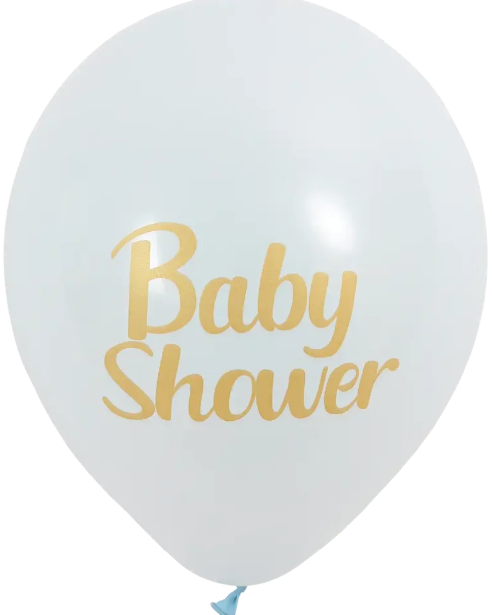 Ballonger baby shower ljusblå