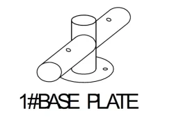 Bas 1# för metallbasram