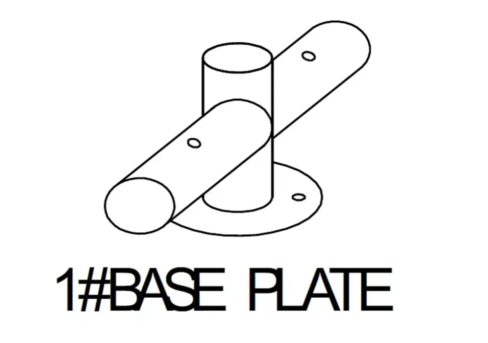 Bas 1# för metallbasram