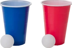 Beer pong med 12 koppar och 2 bollar