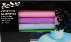 Belluno Crepe-papper 180% 6-pack
