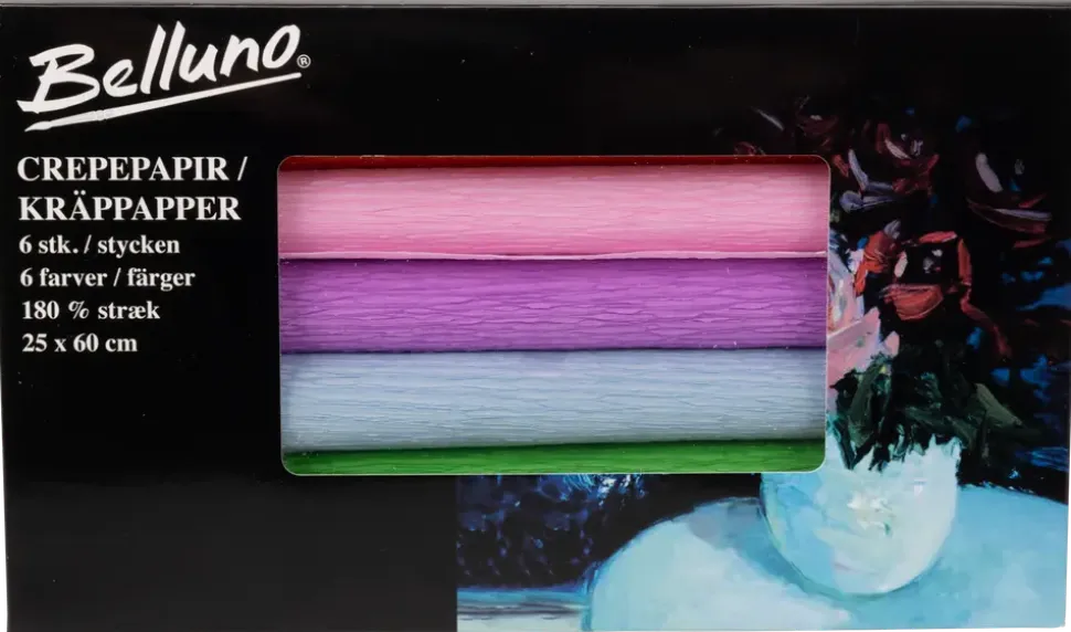 Belluno Crepe-papper 180% 6-pack