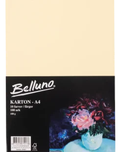 Belluno Kartong ljus 100 ark - 180 g