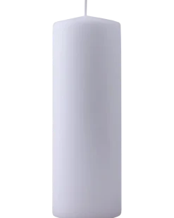 Blockljus Ø6,8 x H20 cm vit
