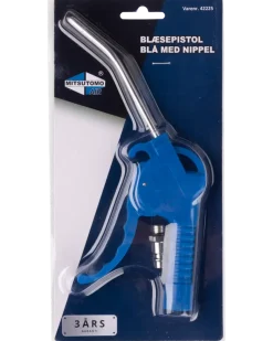 Blåspistol med munstycke - blå