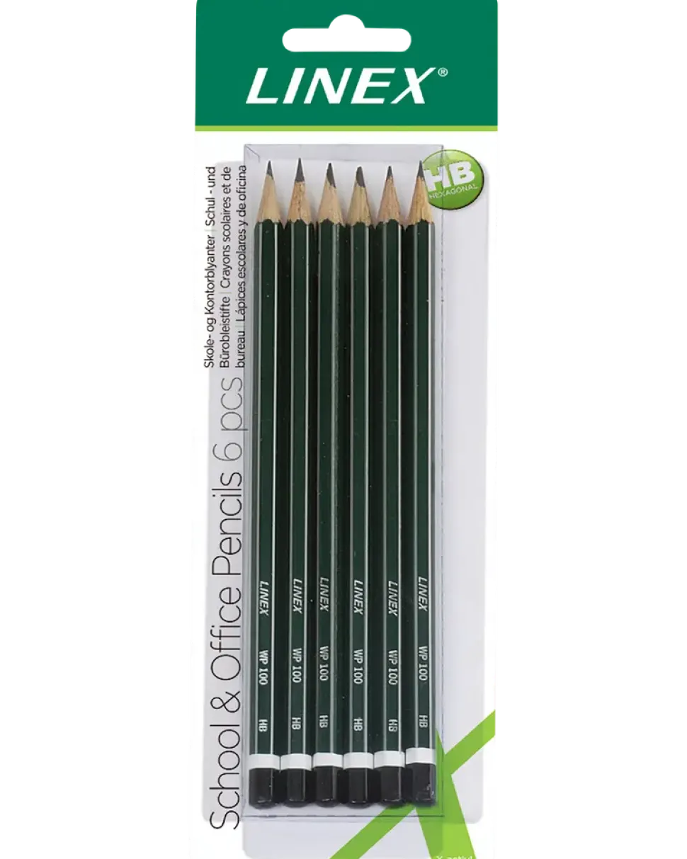 Blyertspennor 6-pack