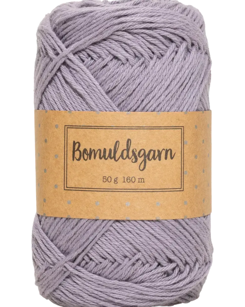 Bomullsgarn 50 g grålila