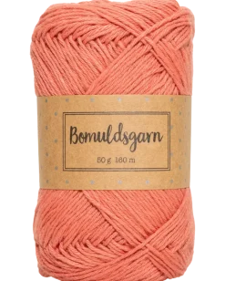 Bomullsgarn 50 g korall