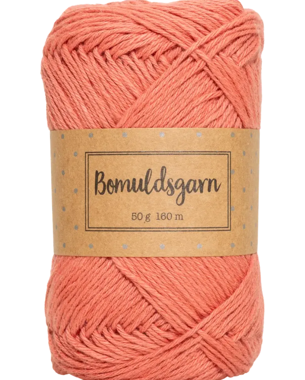 Bomullsgarn 50 g korall