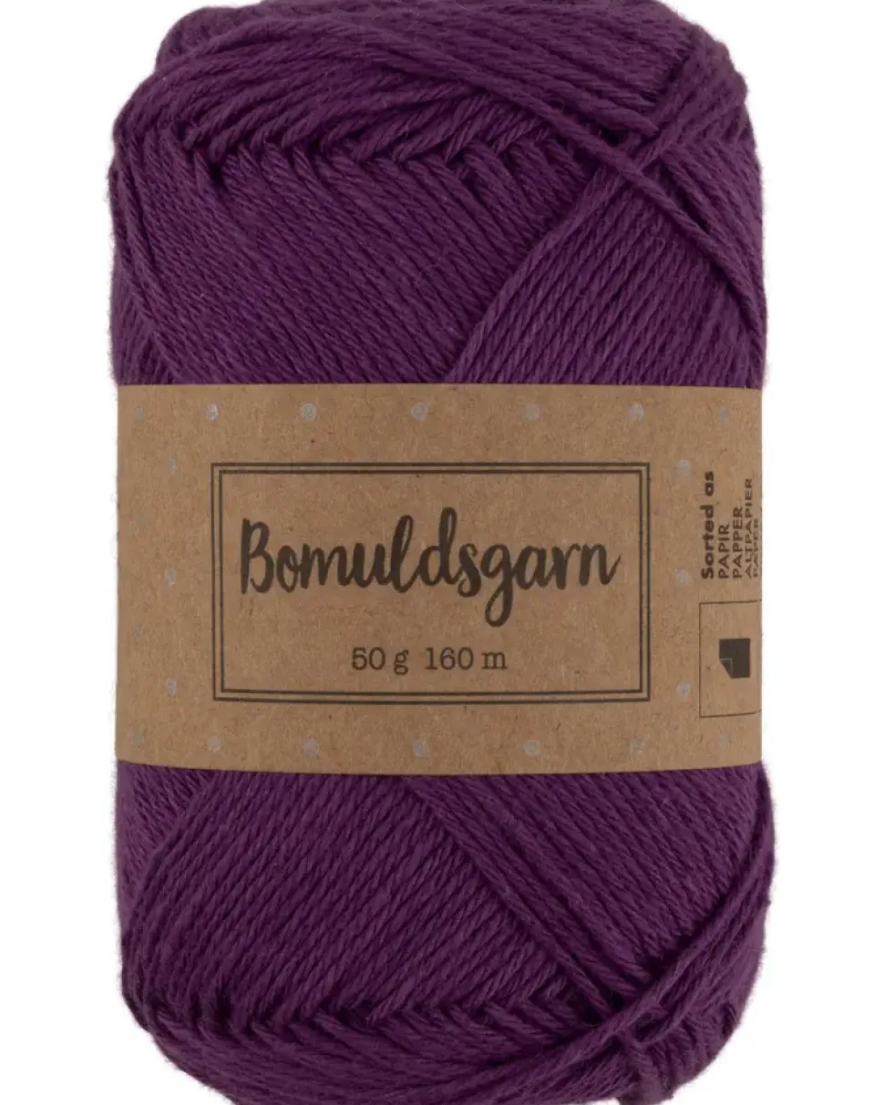 Bomullsgarn 50 g - lila