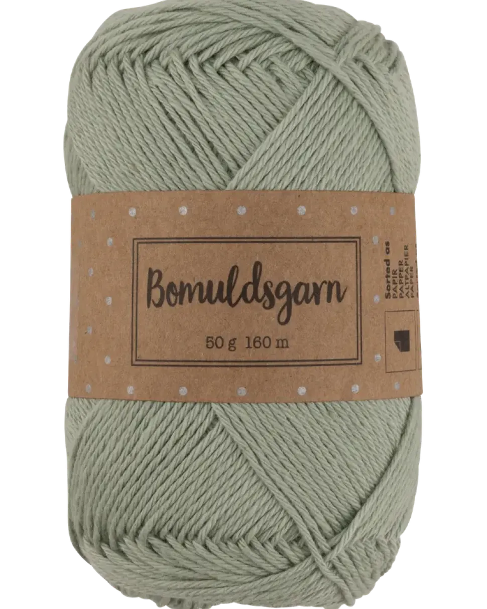 Bomullsgarn 50 g- ljusgrön