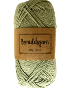 Bomullsgarn 50 g ljusgrön