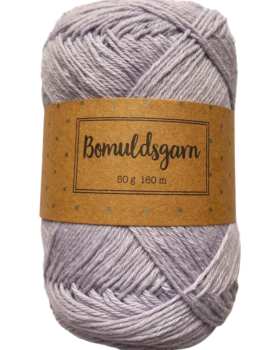 Bomullsgarn 50 g ljus lila