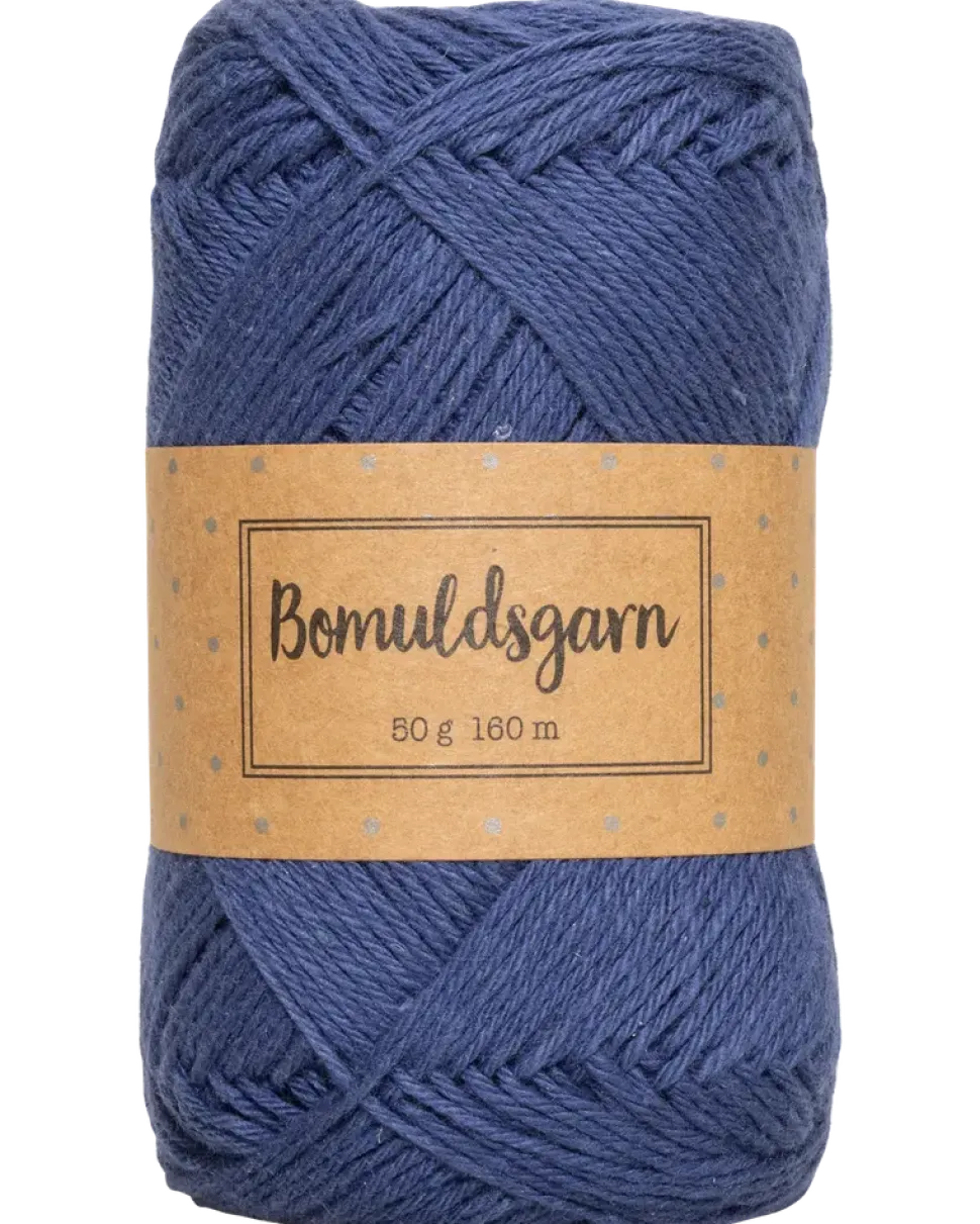 Bomullsgarn 50 g marinblå