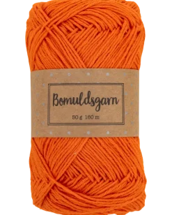 Bomullsgarn 50 g orange
