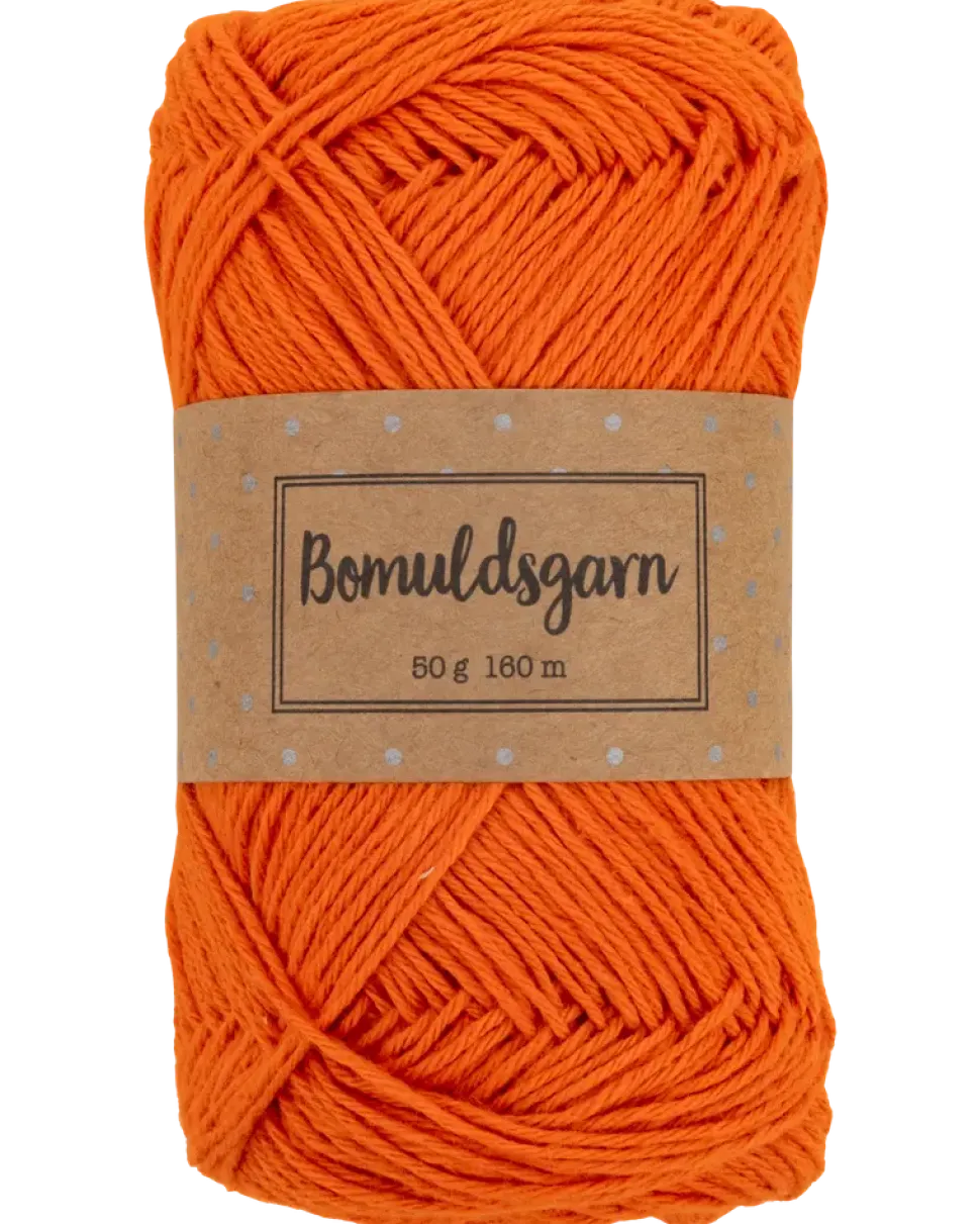 Bomullsgarn 50 g orange