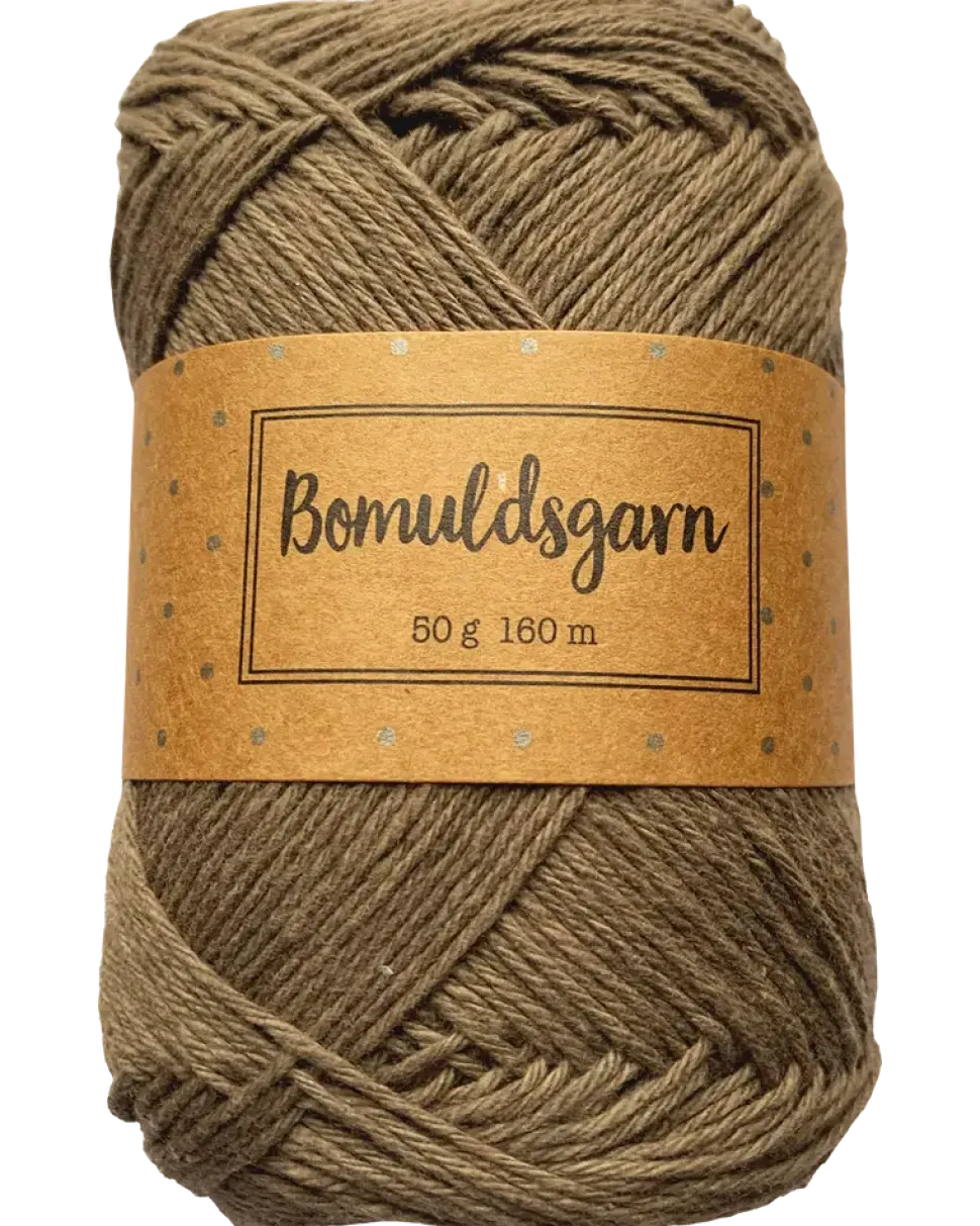 Bomullsgarn 50 g valnöt