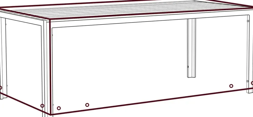 Bordsöverdrag 75x90x200 cm - Svart