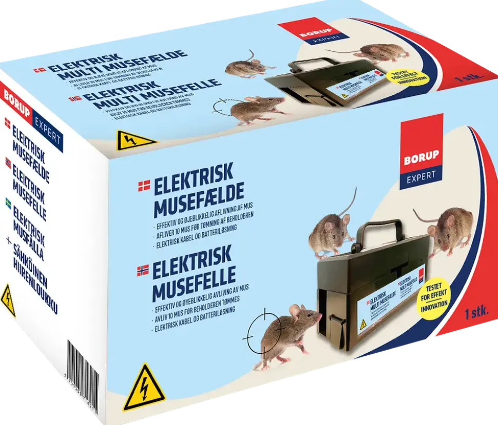 Borup EXPERT Elektrisk musfälla