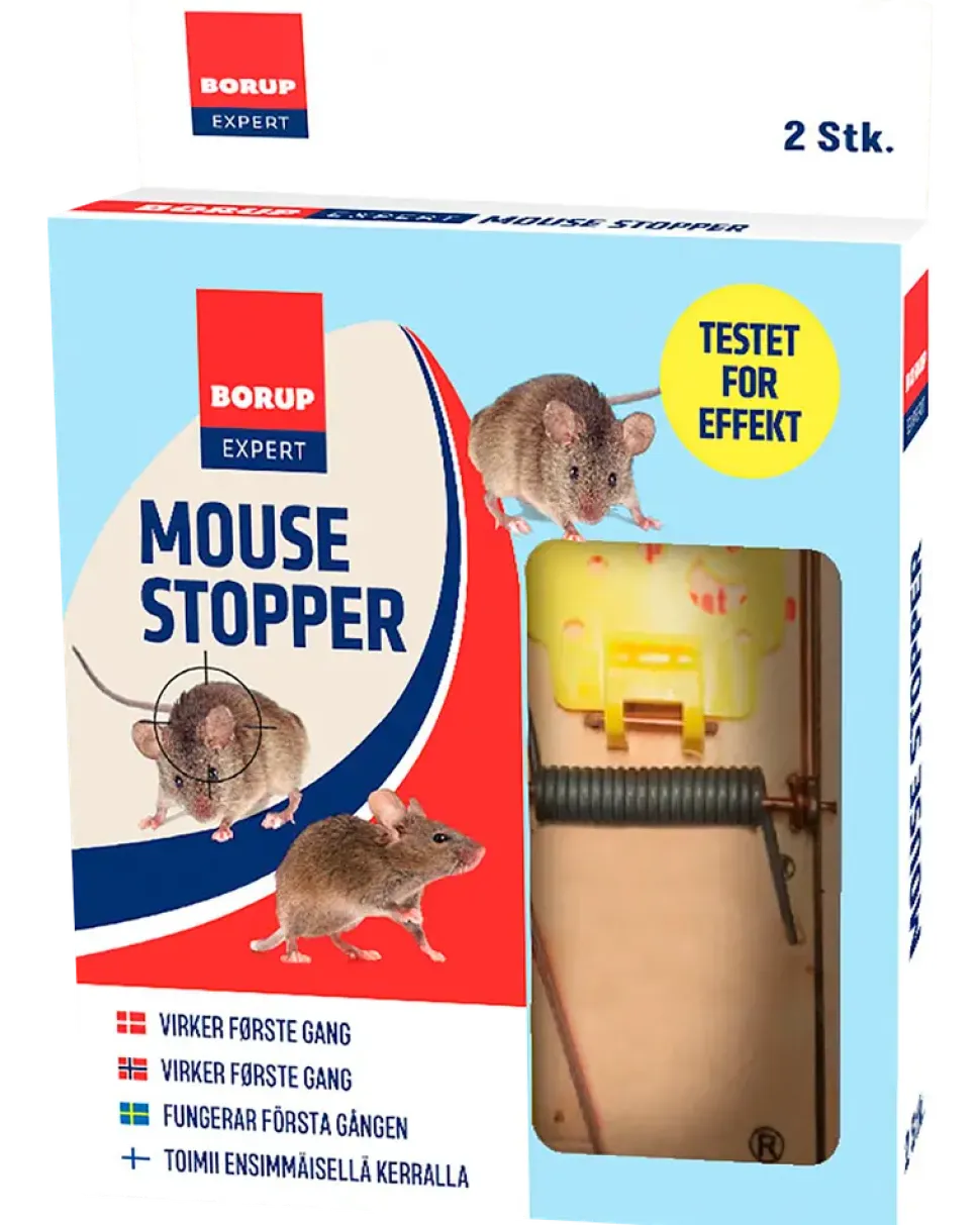 Borup EXPERT Musfälla i trä - 2 st