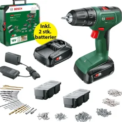 Bosch Akku skruvdragare 18V-40 - inkl. 2 st. 1,5 Ah-batterier