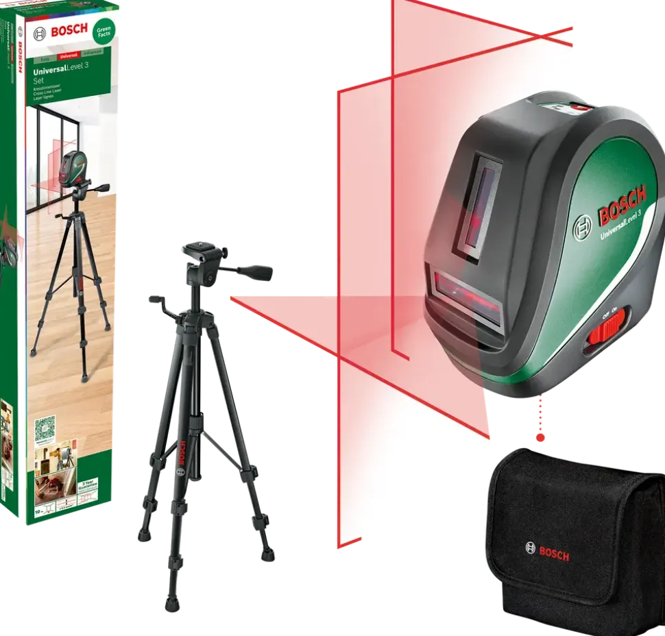 BOSCH Korslaser med stativ