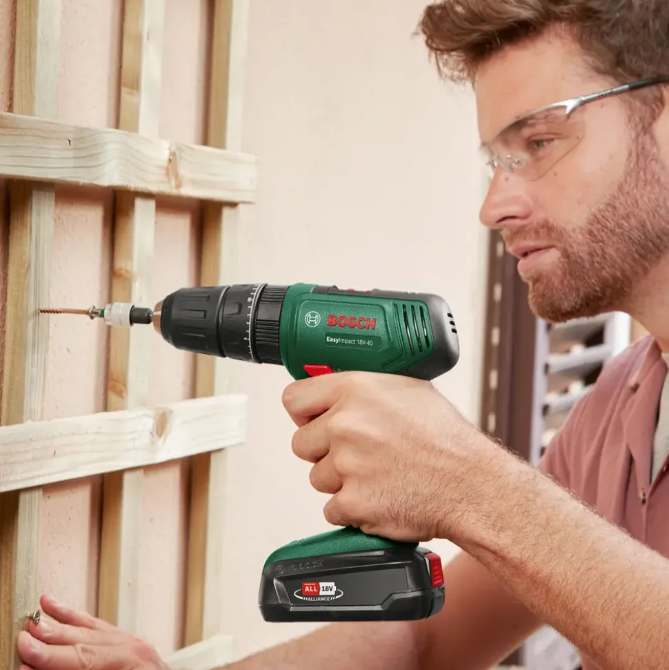 Bosch Slagborr/skruvdragare EasyImpact 18V-40 inkl. batteri