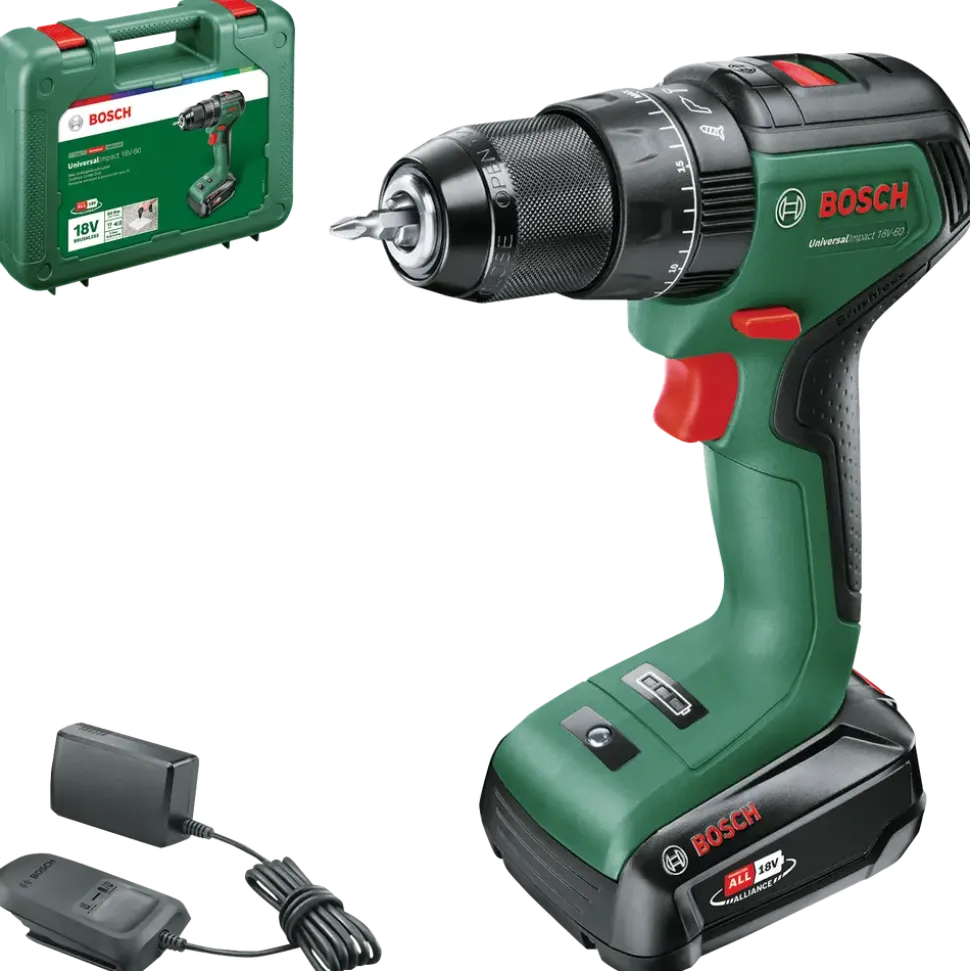 Bosch UniversalImpact 18V slagborrmaskin/skruvdragare inkl. batteri